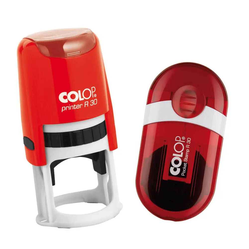 Duo Deal R 30mm, Pachet Ștampilă de Birou și de Buzunar, COLOP - imagine 2
