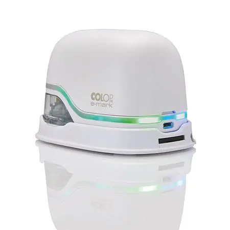 COLOP e-Mark ®, Ștampilă Portabilă Electronică, Full COLOR , 14x150mm, Alb - imagine 3