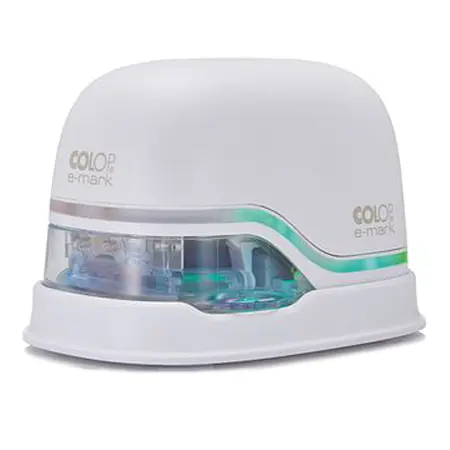COLOP e-Mark ®, Ștampilă Portabilă Electronică, Full COLOR , 14x150mm, Alb